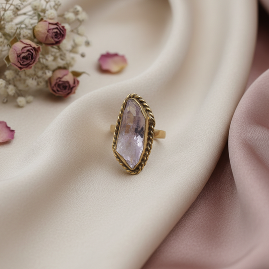 Anillo de Latón - Amatista (México)