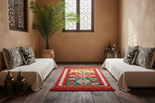 Alfombra Turquía Kilim Rojo 1