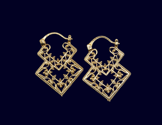 Zahra - Pendientes baño de oro