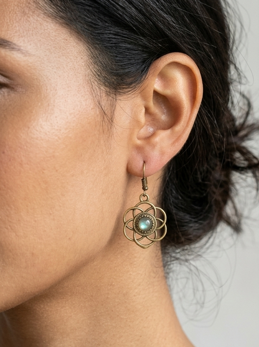 Pendientes con piedra - Layla