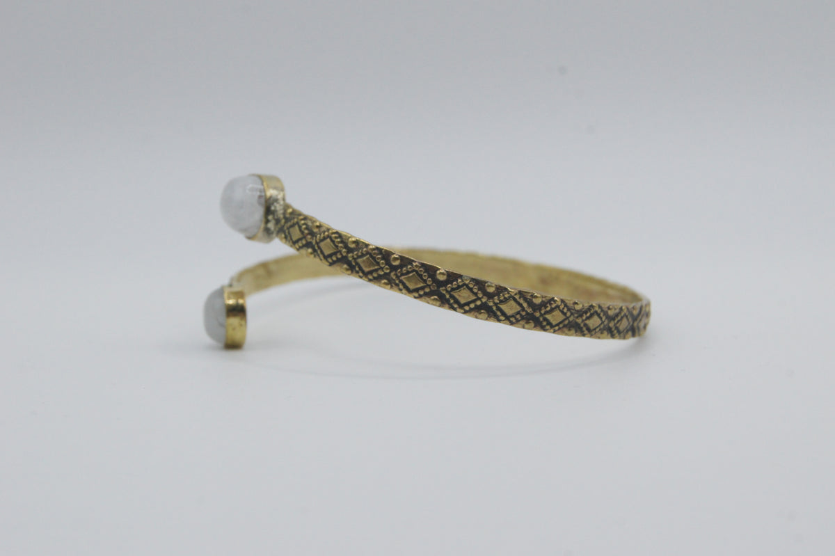 Brazalete Étnico con Piedra Natural