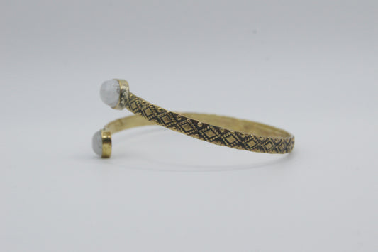 Brazalete Étnico con Piedra Natural