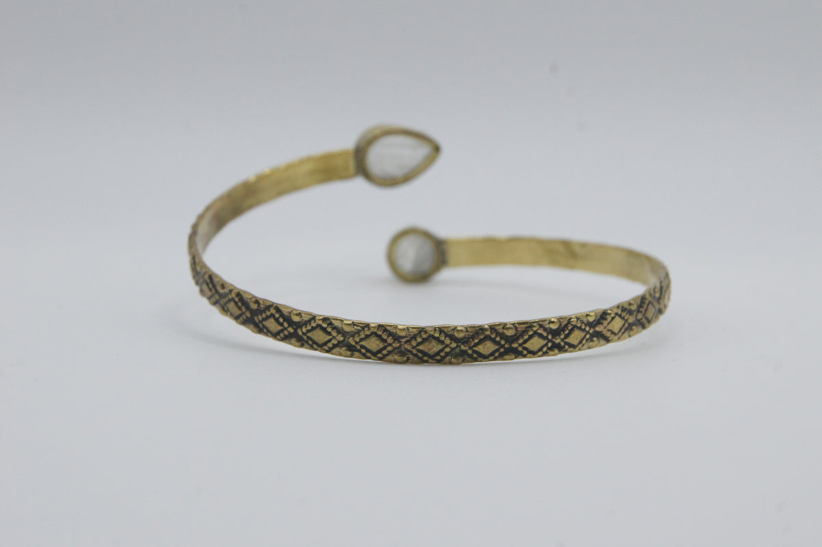 Brazalete Étnico con Piedra Natural