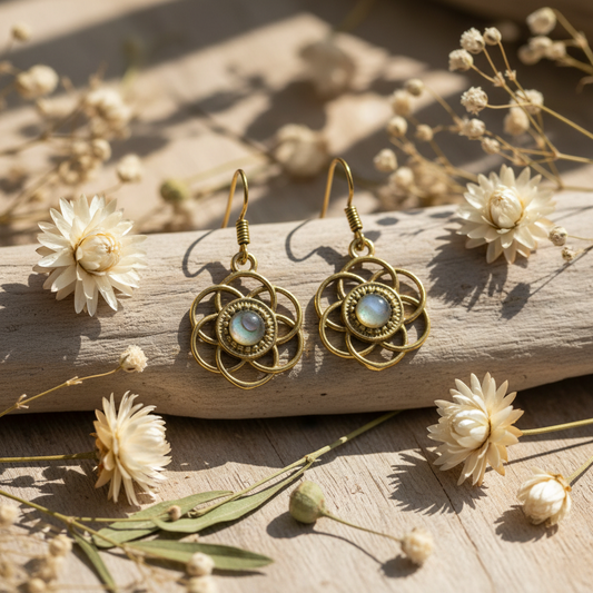 Pendientes con piedra - Layla