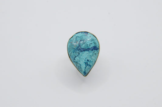 Anillo de Latón - Azurita