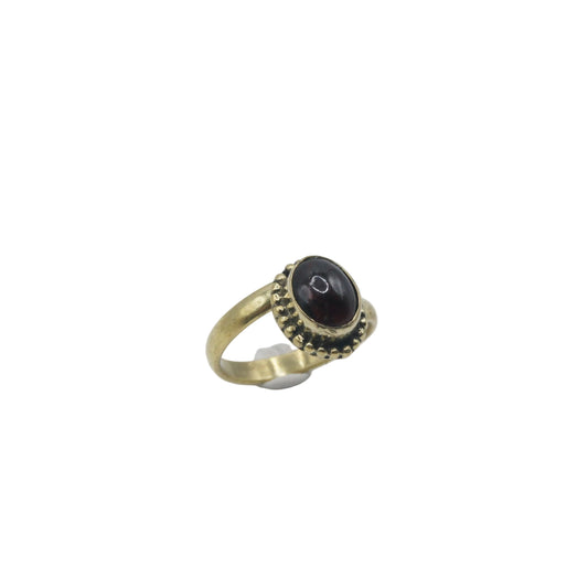 Anillo de Latón - Granate