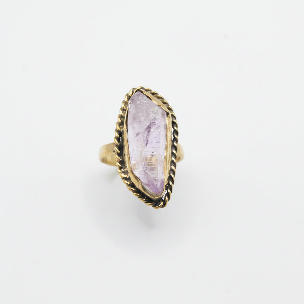 Anillo de Latón - Amatista (México)