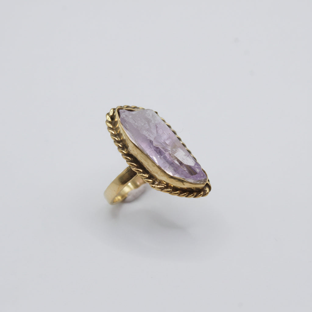 Anillo de Latón - Amatista (México)
