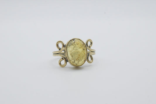 Anillo de Latón - Piedra Ambar (México)