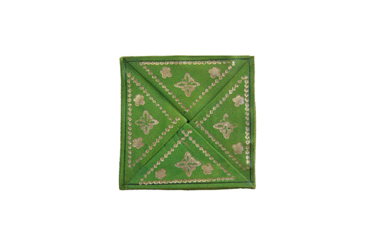 Monedero de Cuero Verde
