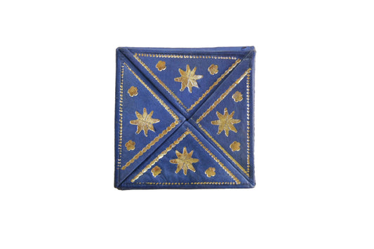 Monedero Billetera de Cuero - Azul Oscuro
