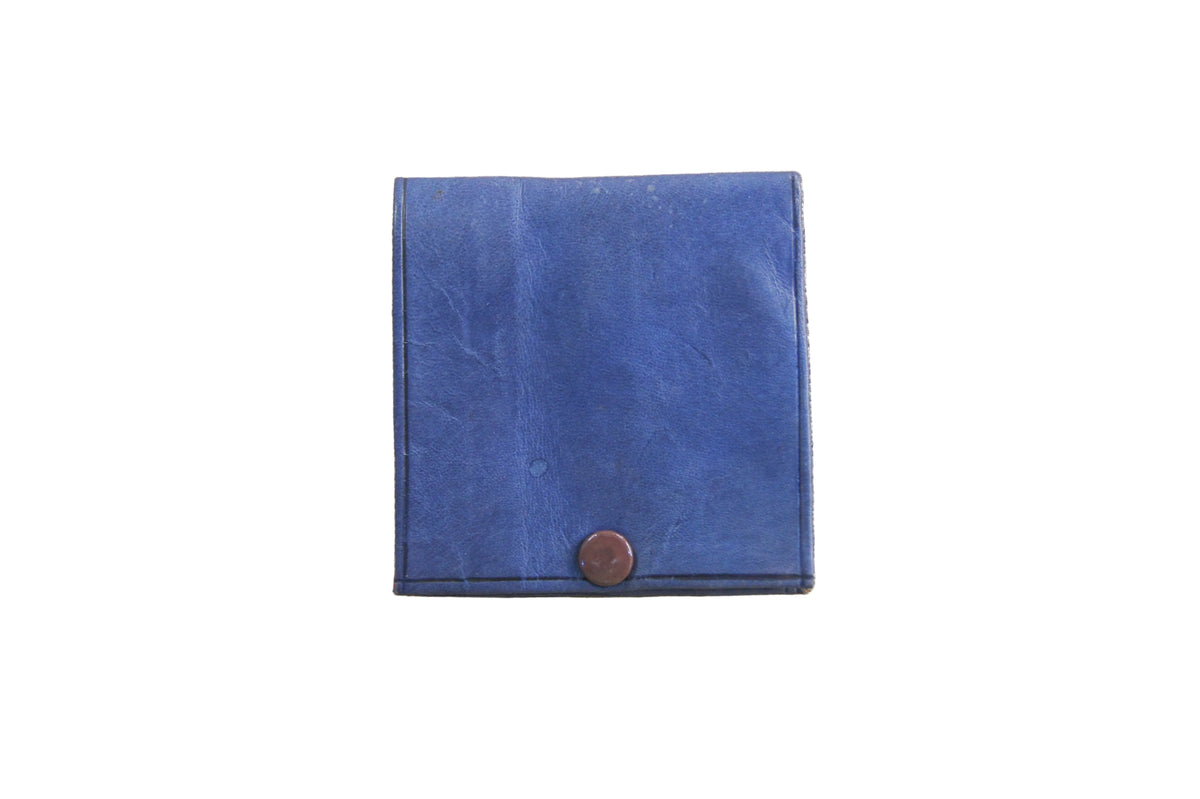 Monedero Billetera de Cuero - Azul Oscuro