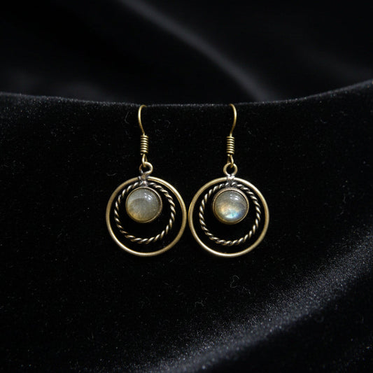Pendientes Piedra Labradorita 2