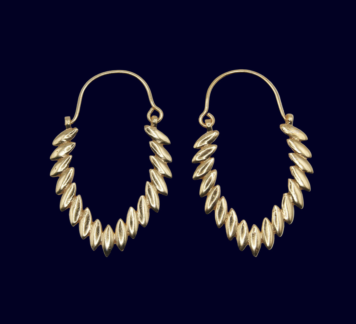Waraqa - Pendientes baño de oro