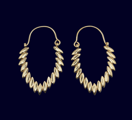 Waraqa - Pendientes baño de oro